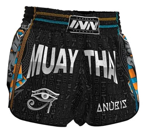 Short Muay Thai Tailandês Linha 2025 Unissex Egito Anubis - 1