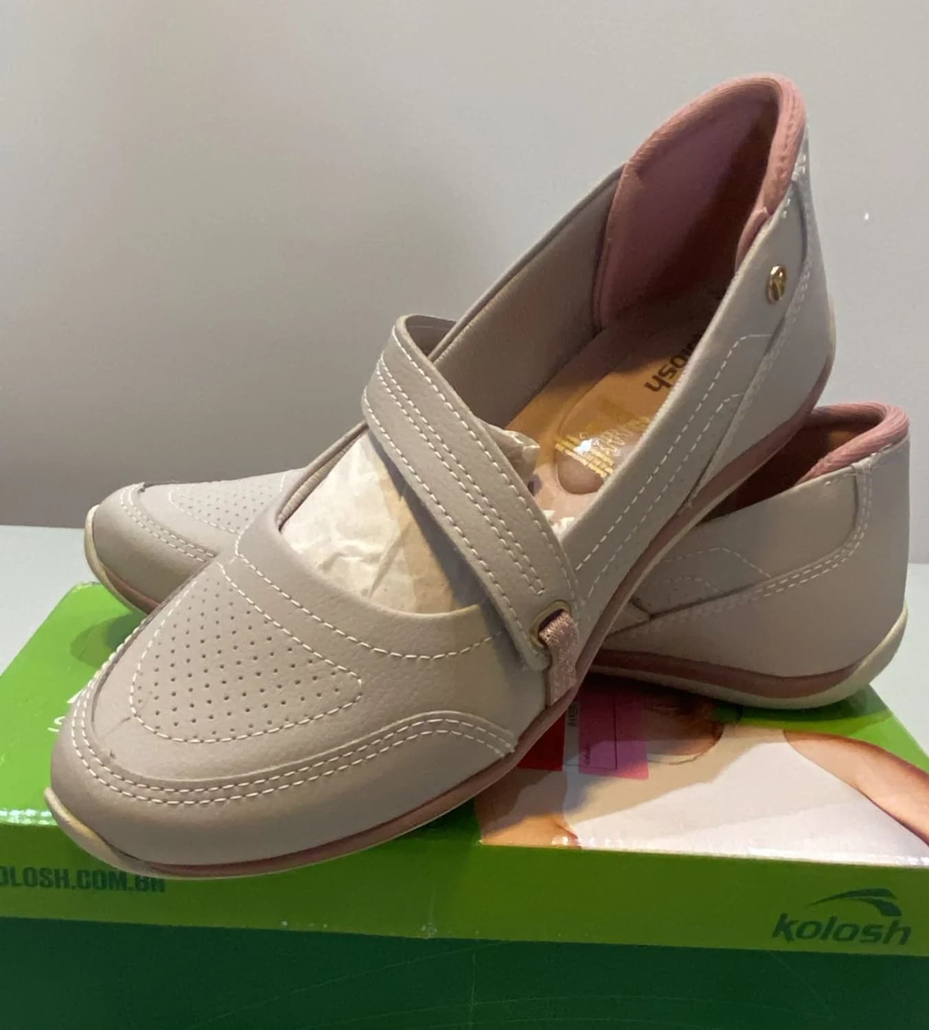 Tênis Slip On Kolosh Recorte Cinza Nº38 - 1